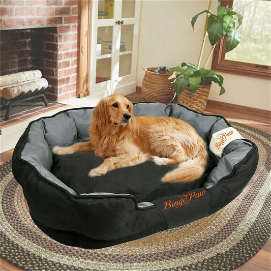BORWARTCN Waterproof Orthopedic Sofa Dog Bed With RemovableMachineWashable Cover